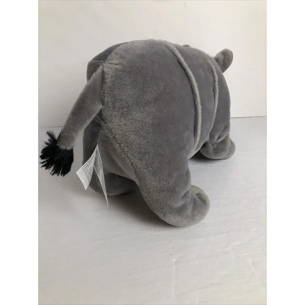 Rhino Rhinoceros Standing Plush Stuffed Animal Gray 14